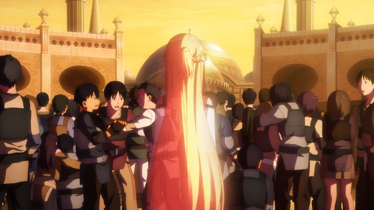 劇場版sao 新たな本編映像 ゲームマスターの宣言にアスナが愕然と立ち尽くす 漫画全巻ドットコム